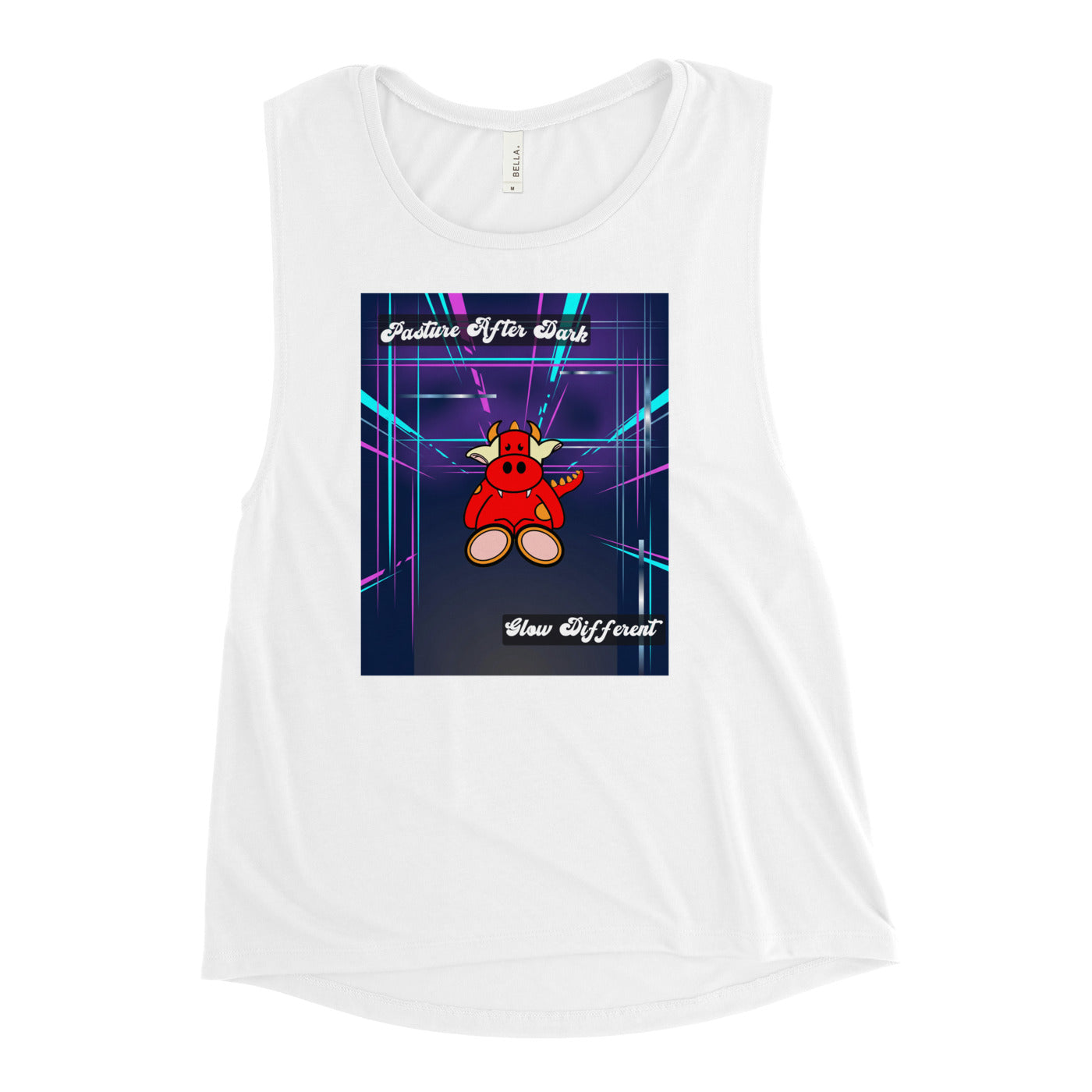 Pocket Cows Women's Muscle Tank — Design 273