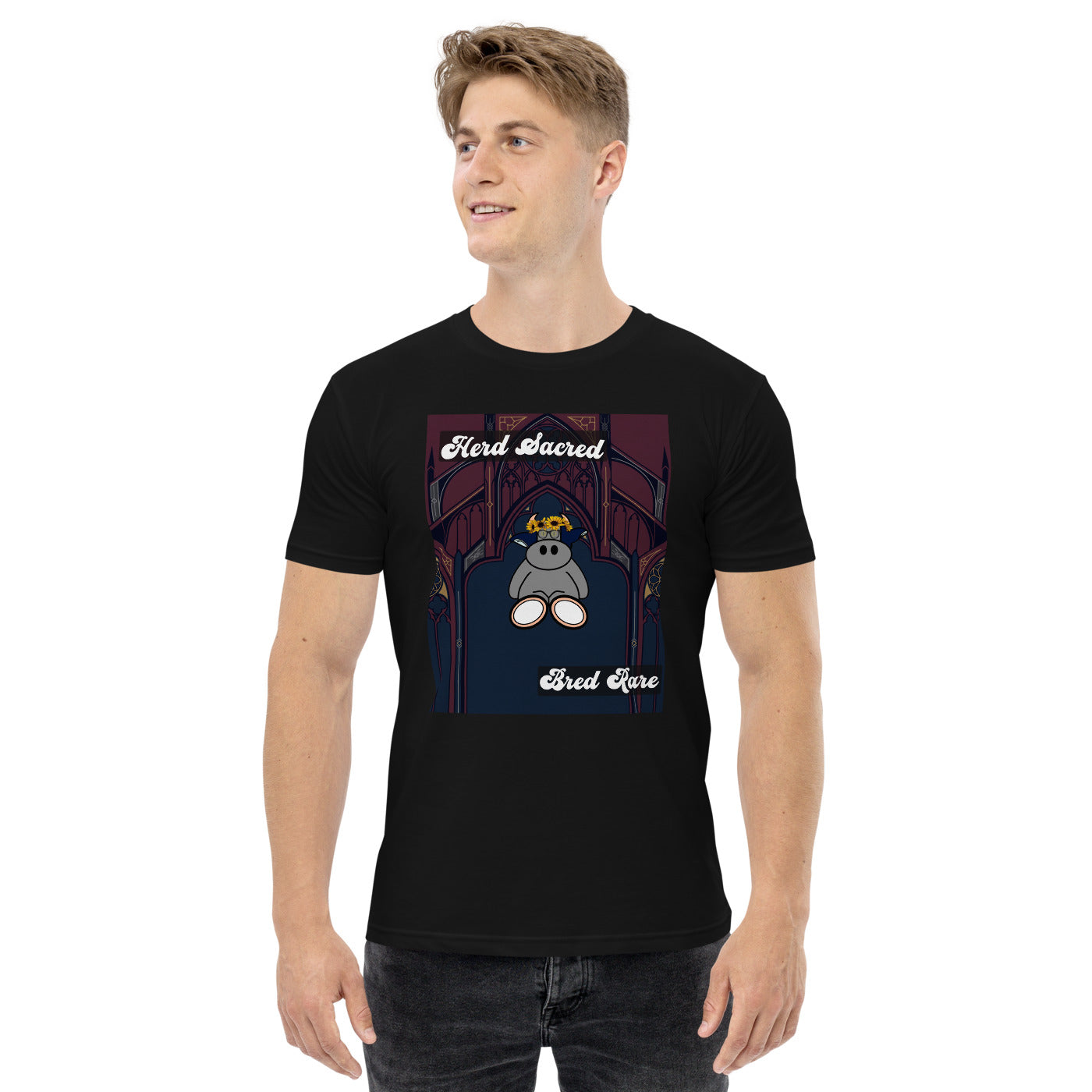 Pocket Cows Men's Staple T-Shirt — Design 271