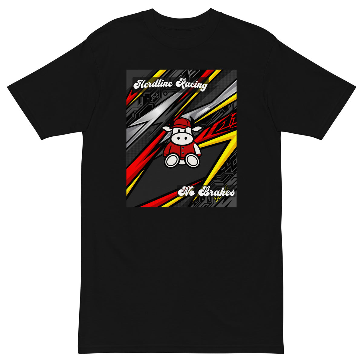 Pocket Cows Heavyweight Tee — Full Throttle — Design 248 — alternate view
