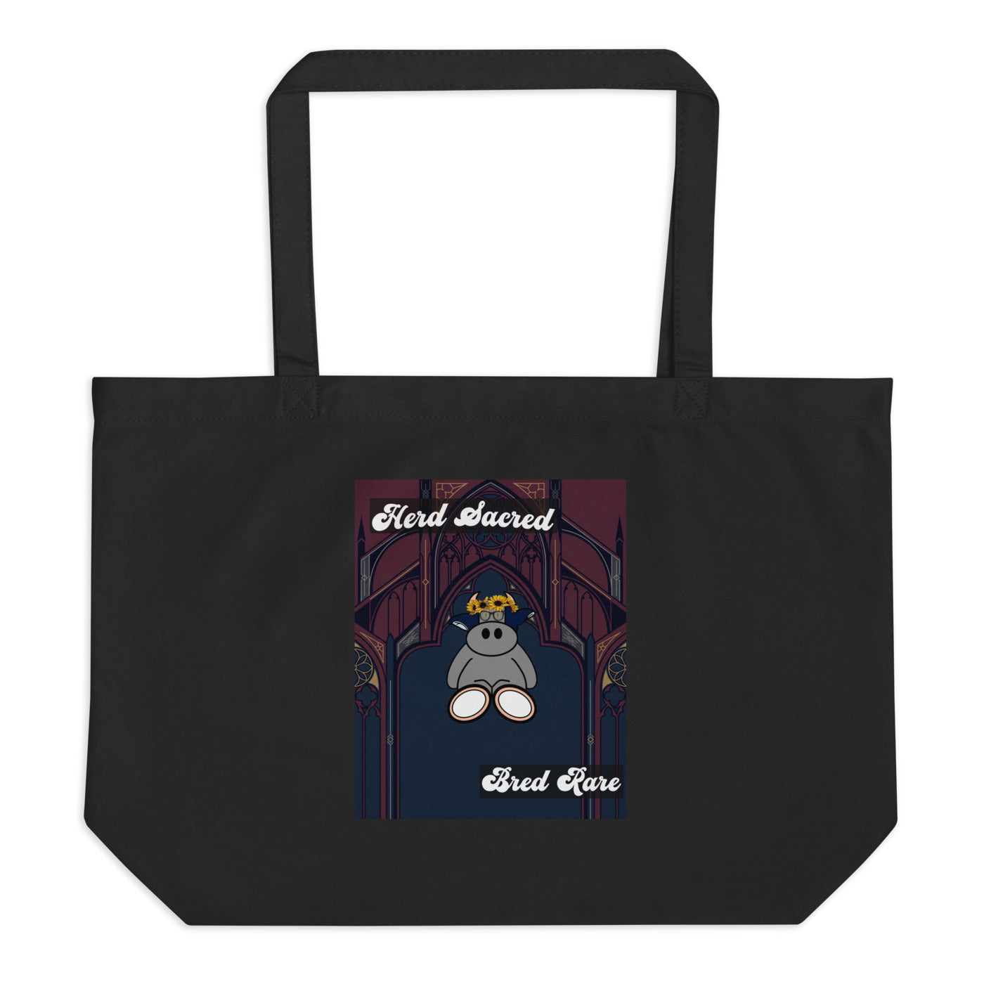 Pocket Cows Large Eco Tote — Design 271