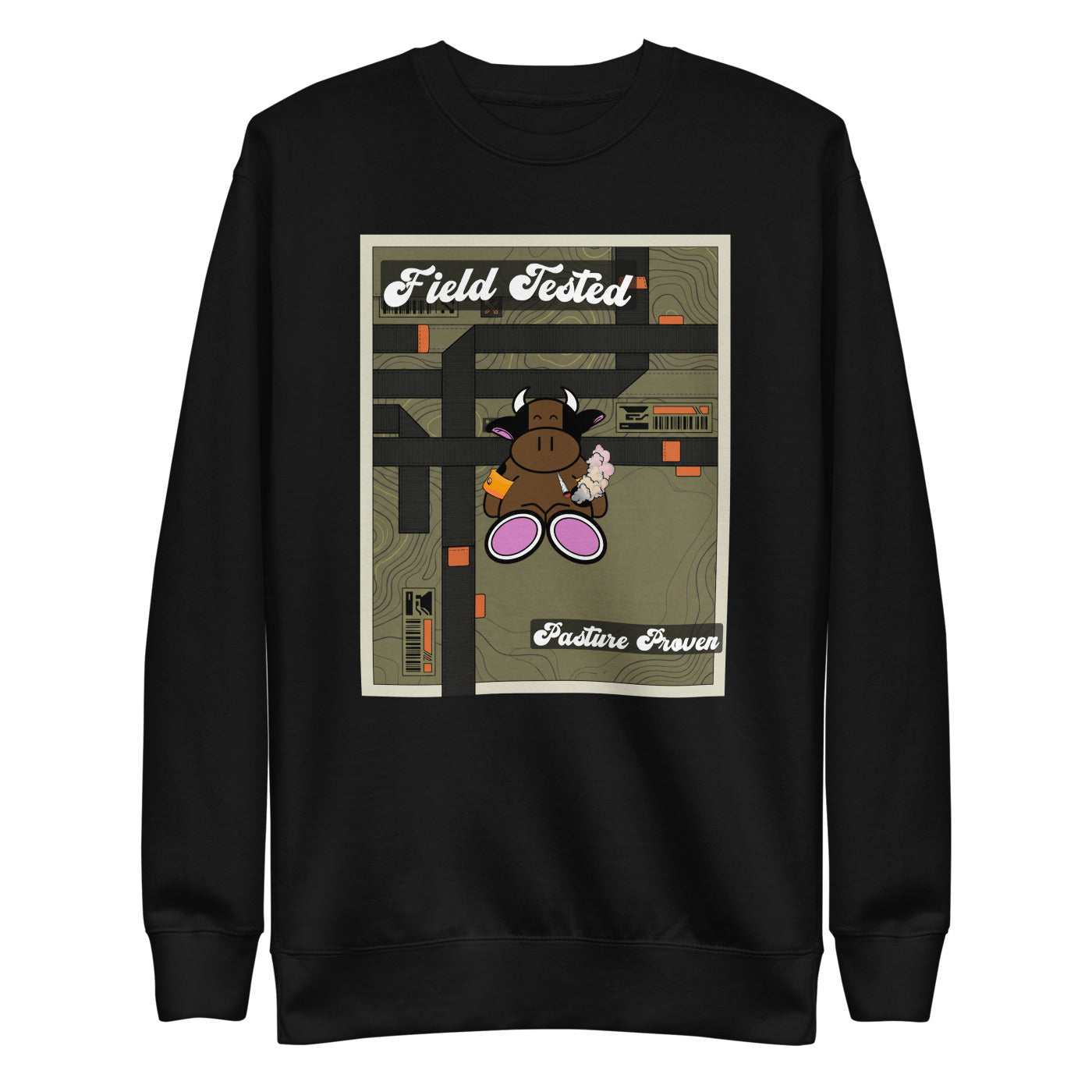 Pocket Cows Crewneck — Built To Roam — Design 772