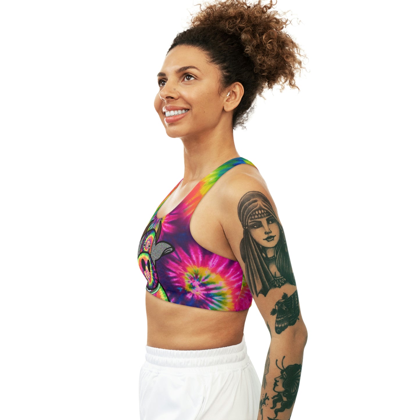 Tie Dye Seamless Sports Bra (AOP)