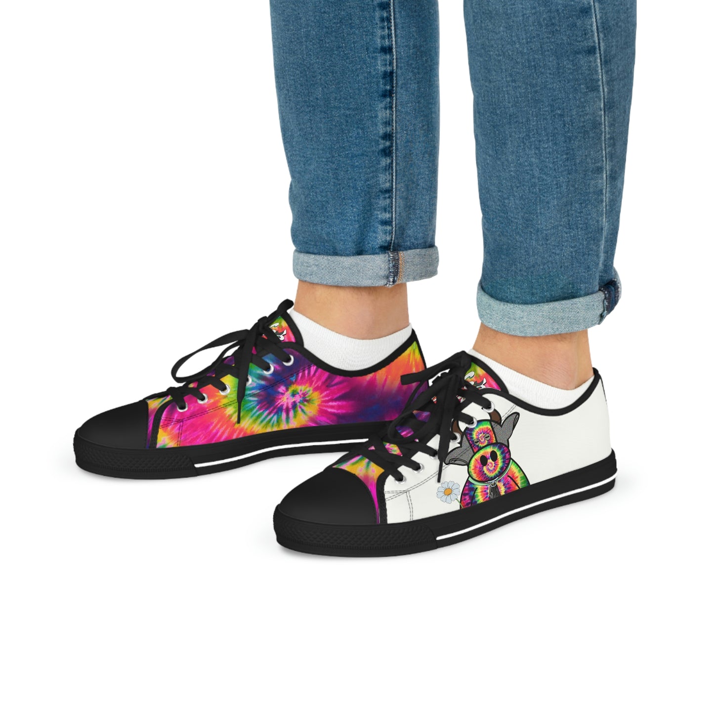 Tie Dye Men's Low Top Sneakers