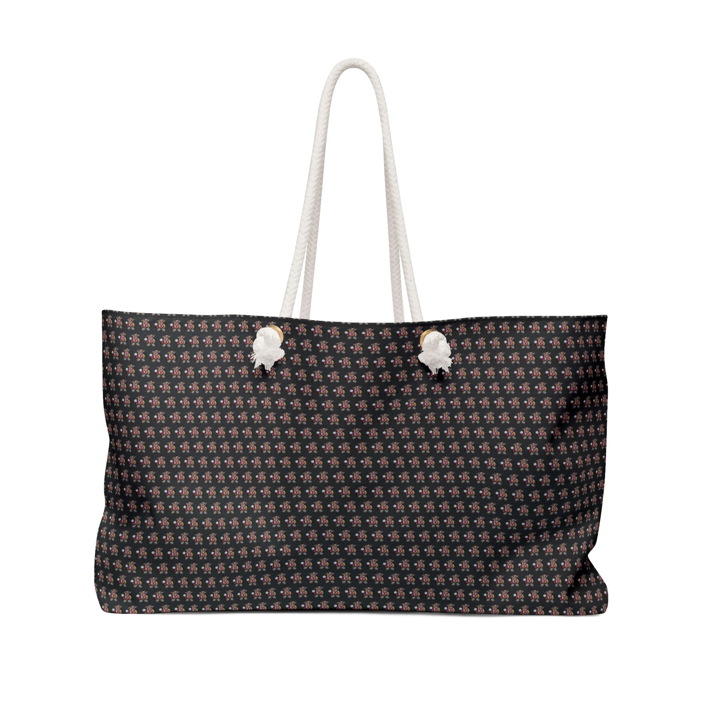 Black Pattern Weekender Bag
