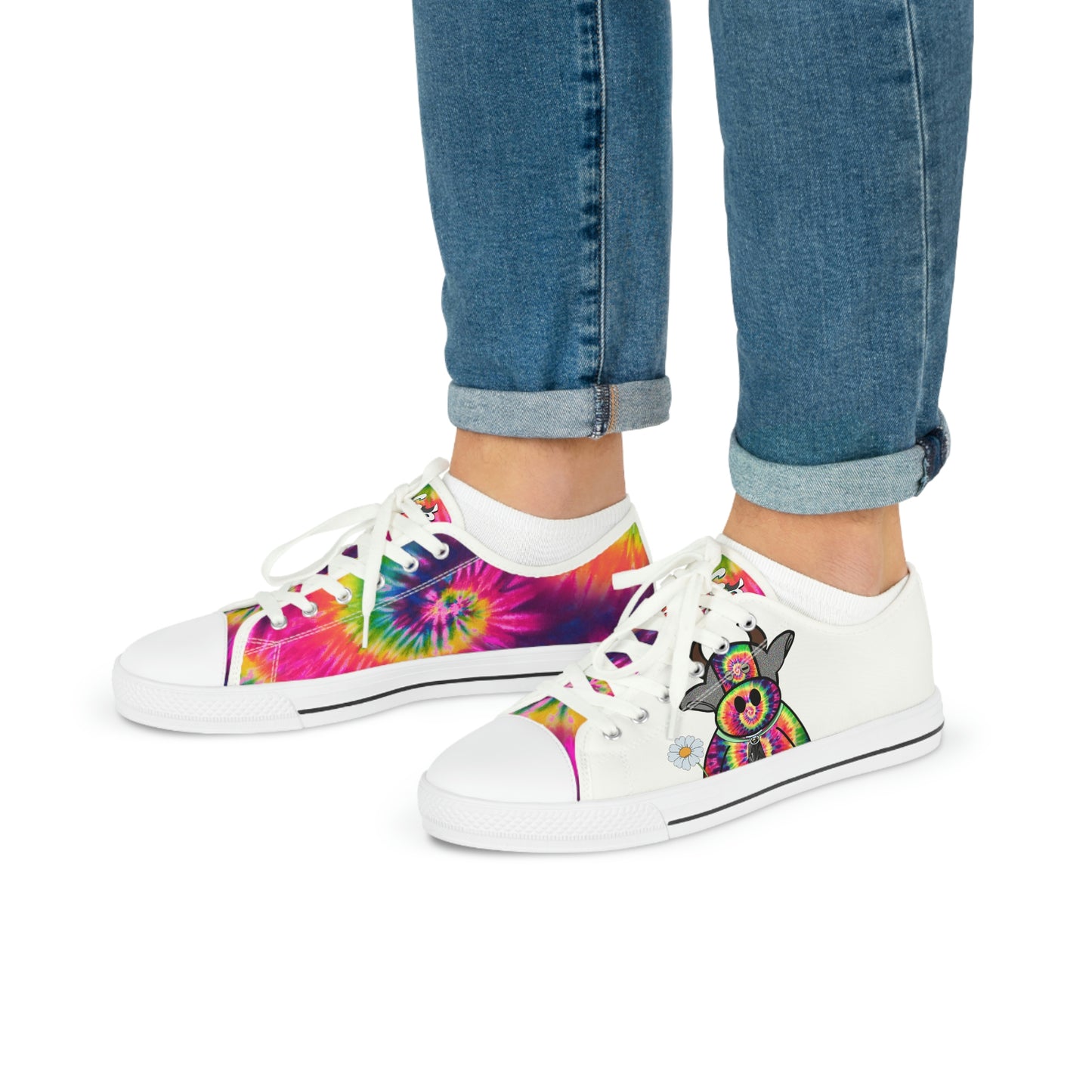 Tie Dye Men's Low Top Sneakers
