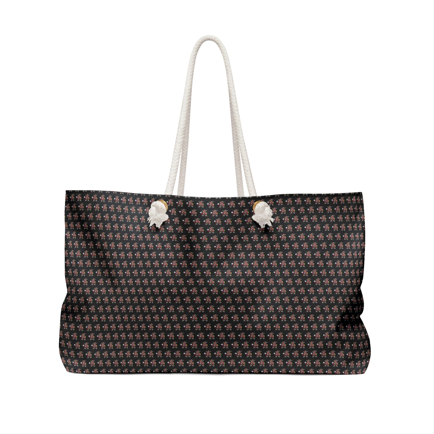 Black Pattern Weekender Bag