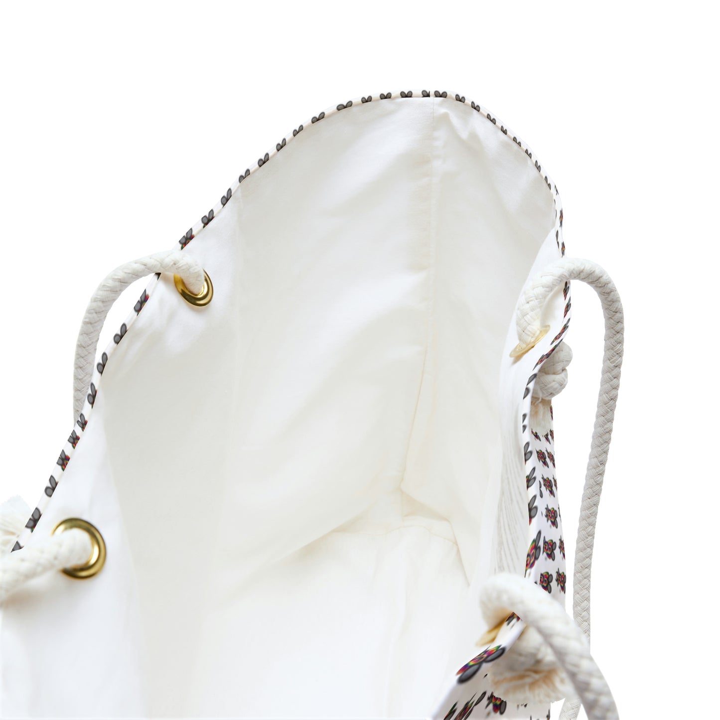 White Pattern Weekender Bag