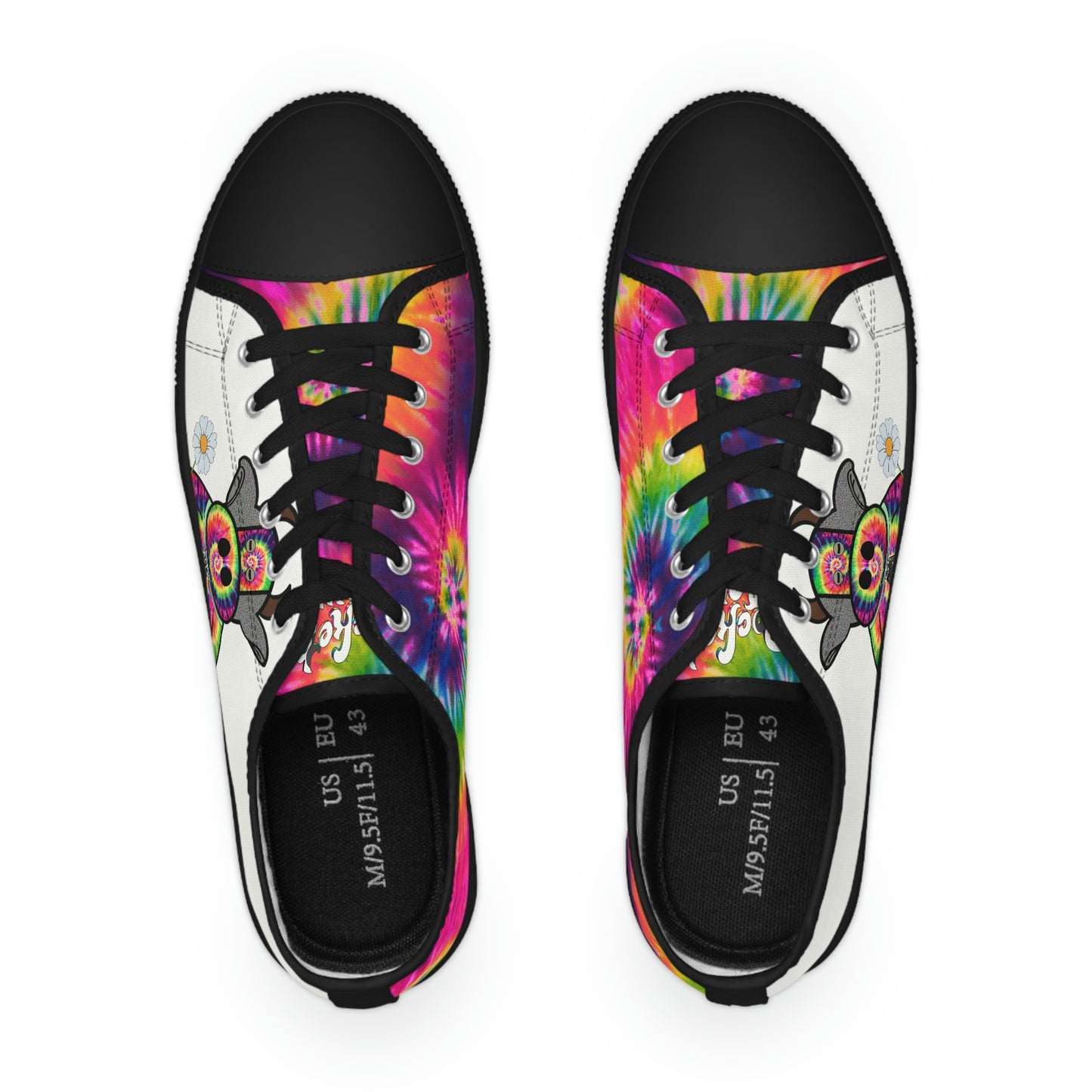Tie Dye Men's Low Top Sneakers