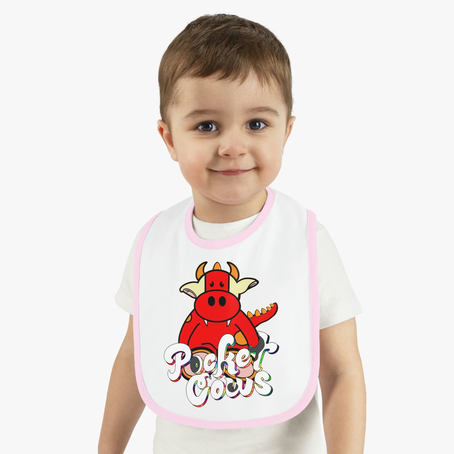 Baby Contrast Trim Jersey Bib