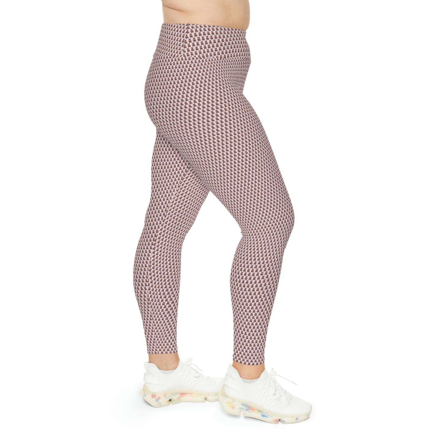 Pink Pattern Plus Size Leggings