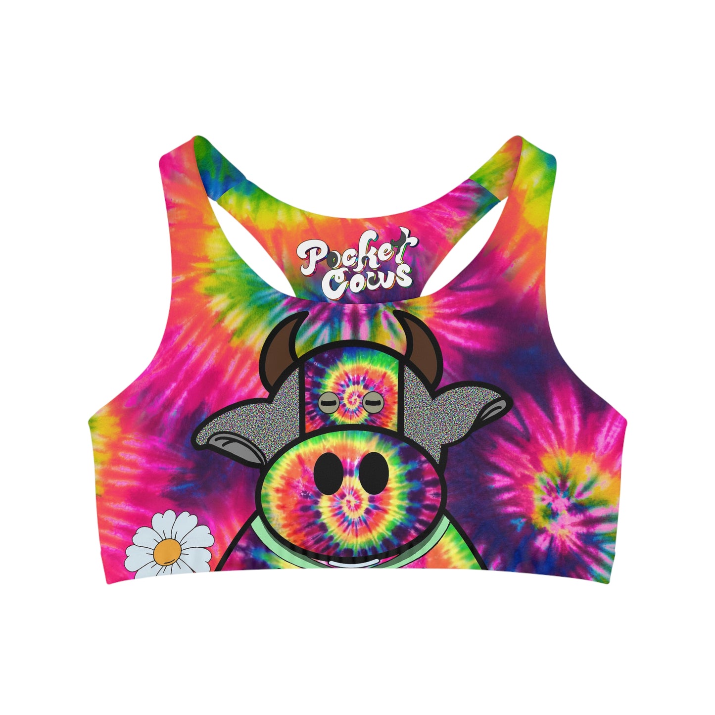 Tie Dye Seamless Sports Bra (AOP)