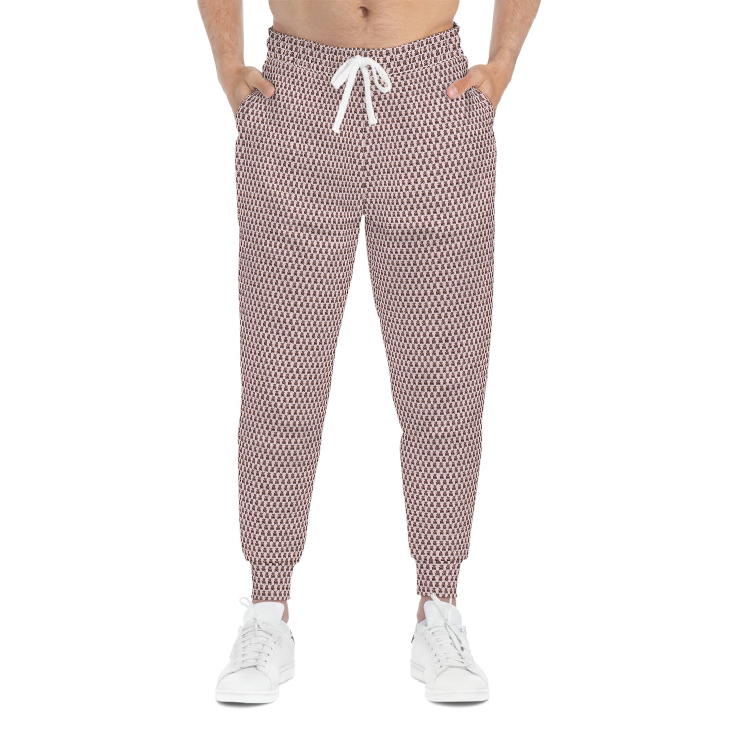 Pink Pattern Athletic Joggers (AOP)