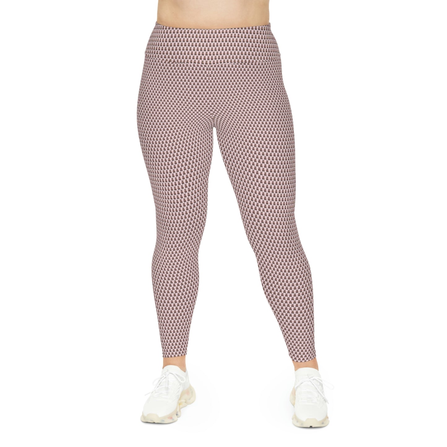 Pink Pattern Plus Size Leggings