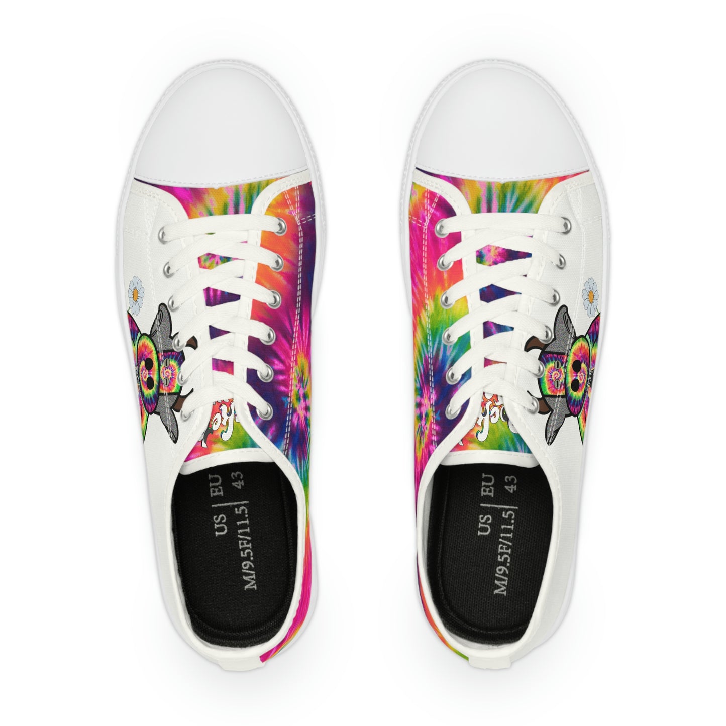 Tie Dye Men's Low Top Sneakers