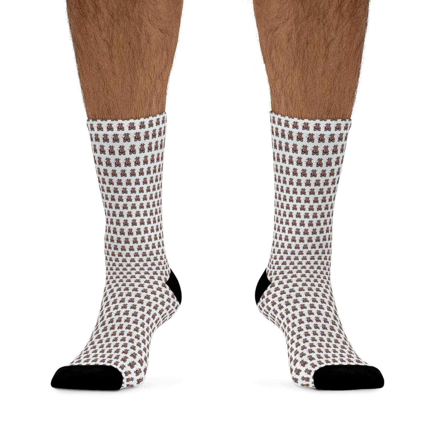 White Pattern DTG Socks