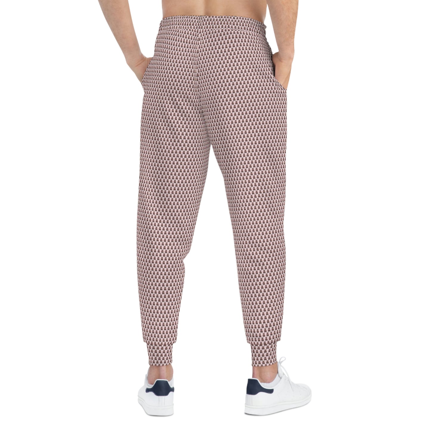 Pink Pattern Athletic Joggers (AOP)
