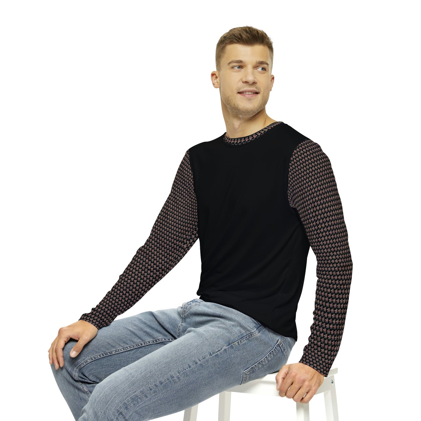Pattern Men's Long Sleeve AOP Shirt