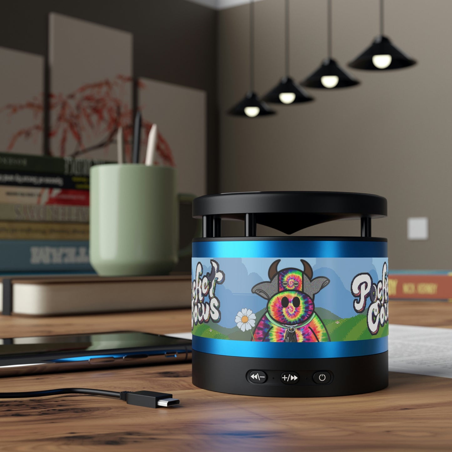 Metal Bluetooth Speaker and Wireless Charging Pad