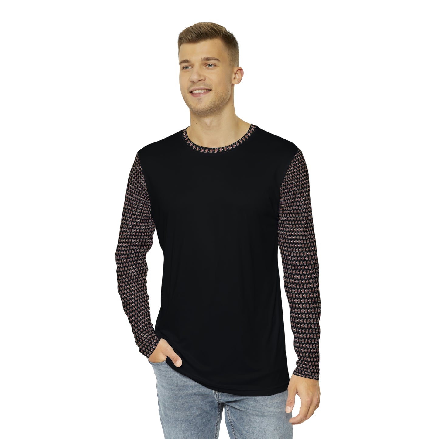 Pattern Men's Long Sleeve AOP Shirt