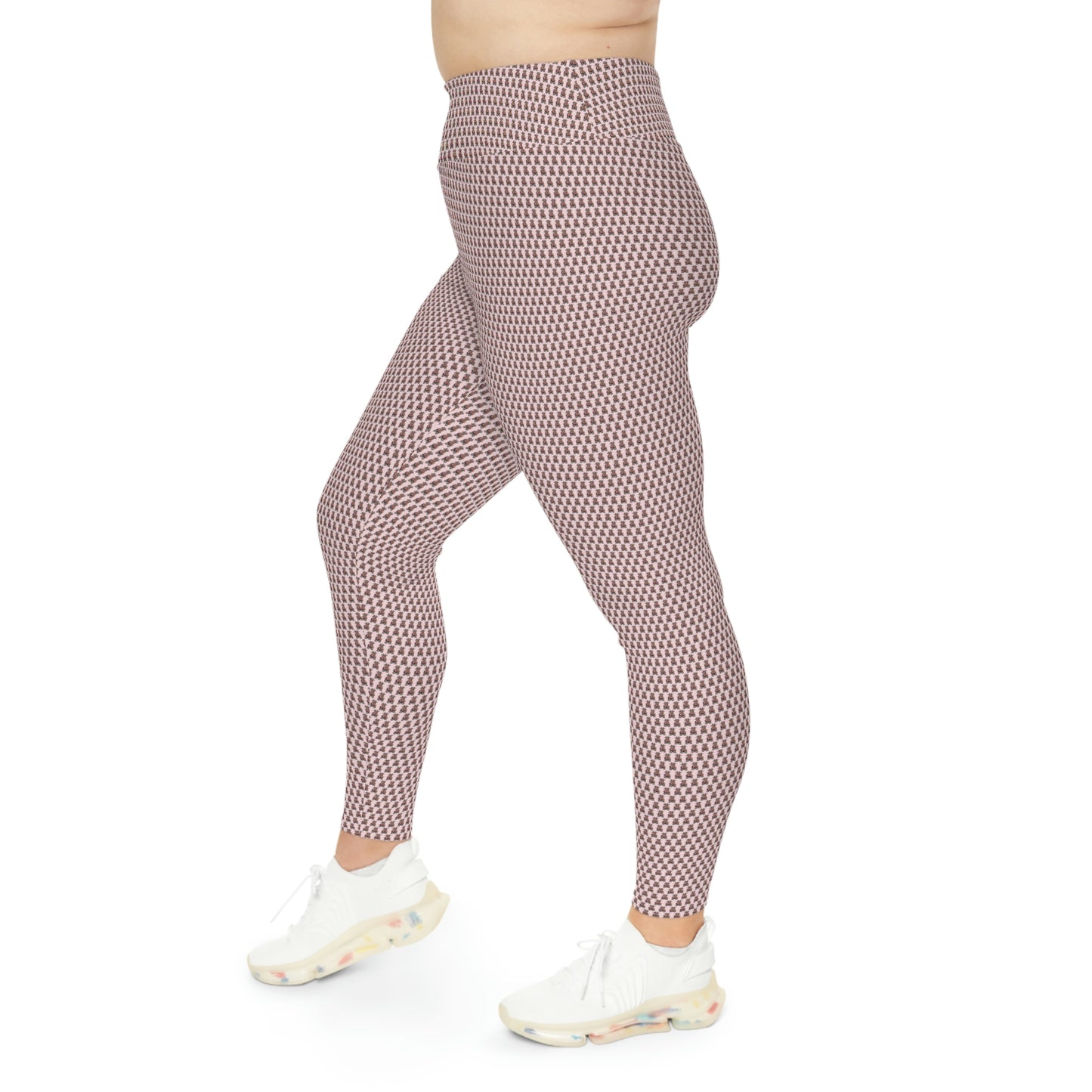Pink Pattern Plus Size Leggings