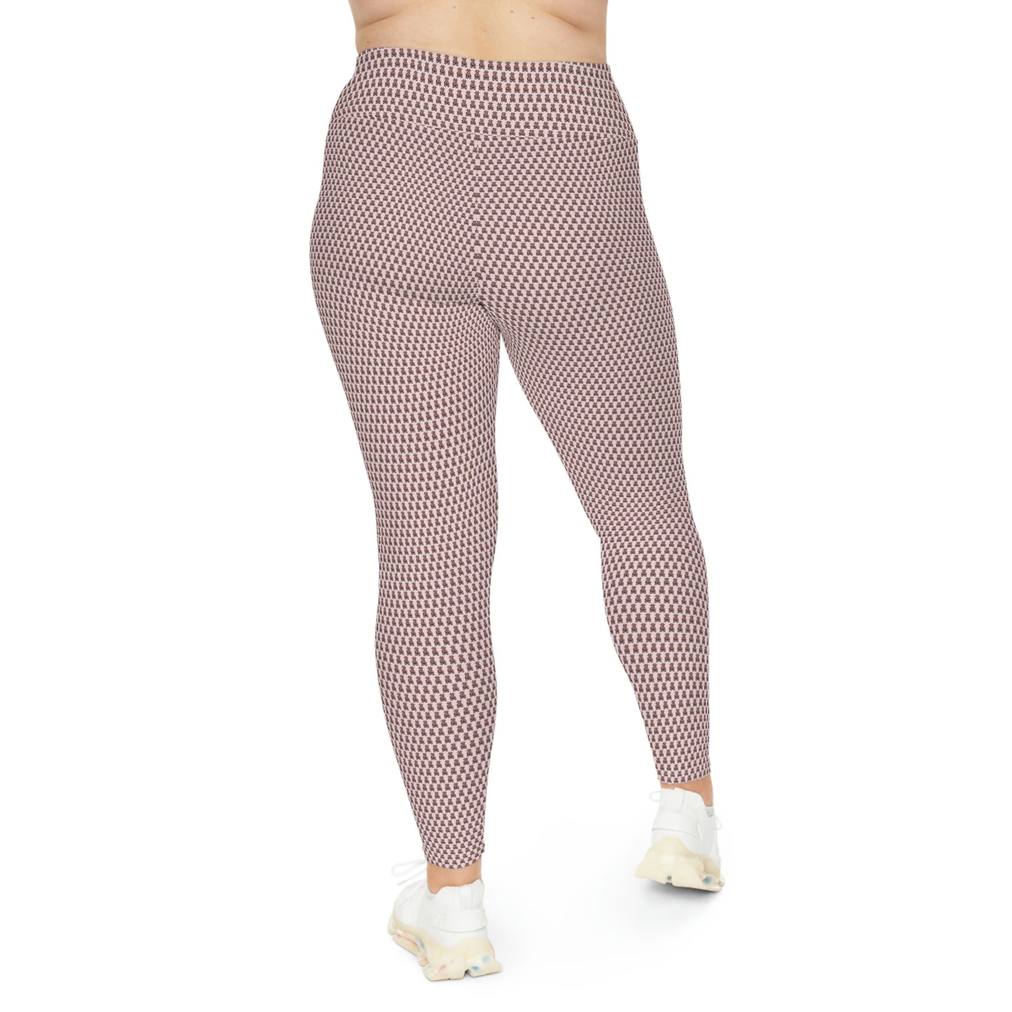 Pink Pattern Plus Size Leggings