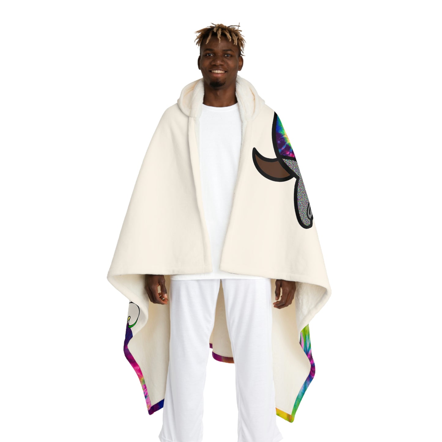 Hooded Sherpa Fleece Blanket