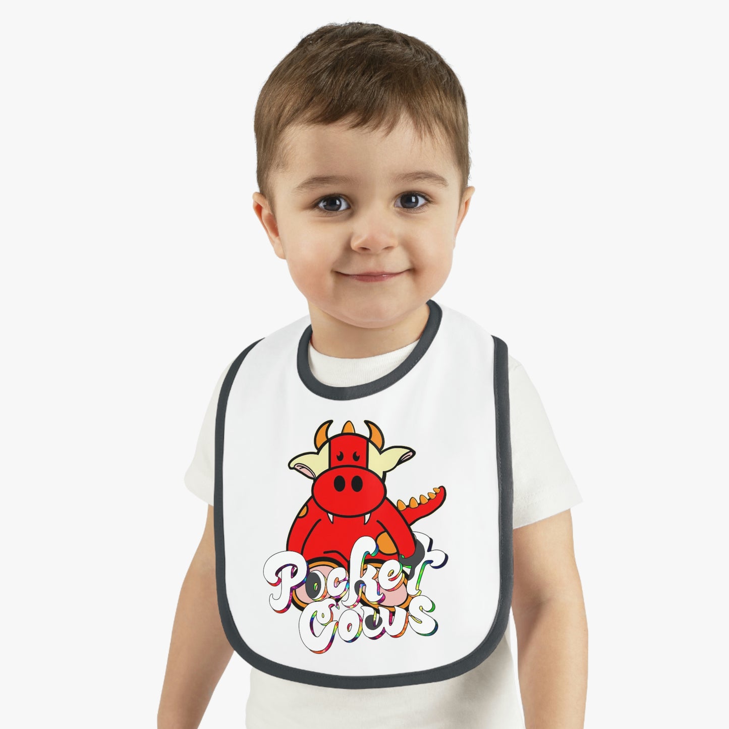 Baby Contrast Trim Jersey Bib