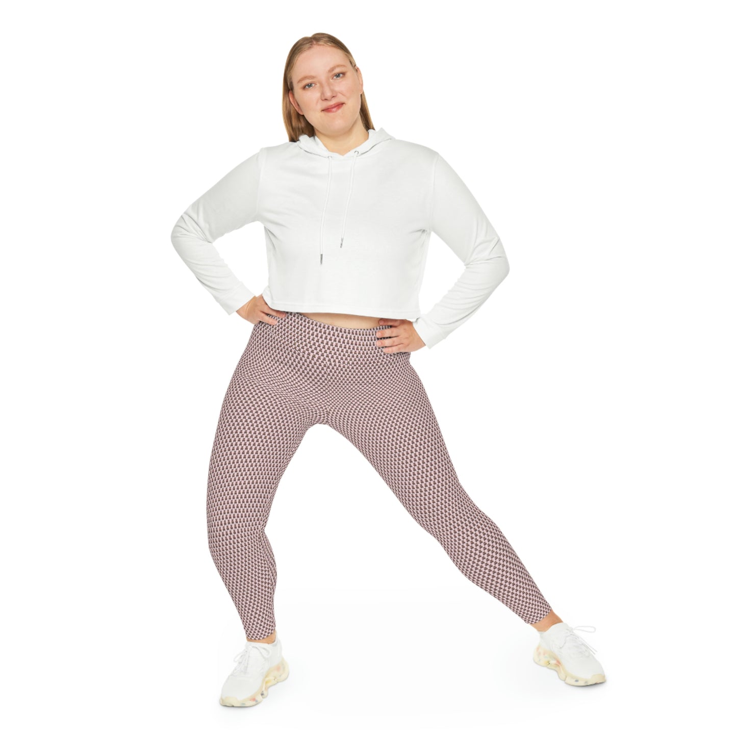 Pink Pattern Plus Size Leggings