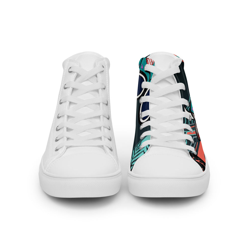 Pocket Cows Men's High Top Canvas Shoes — Pasture Vice — Design 805