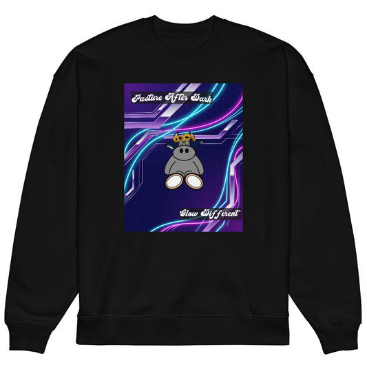 Pocket Cows Unisex Organic Oversized Raddler 2.0 Sweatshirt — Design 251