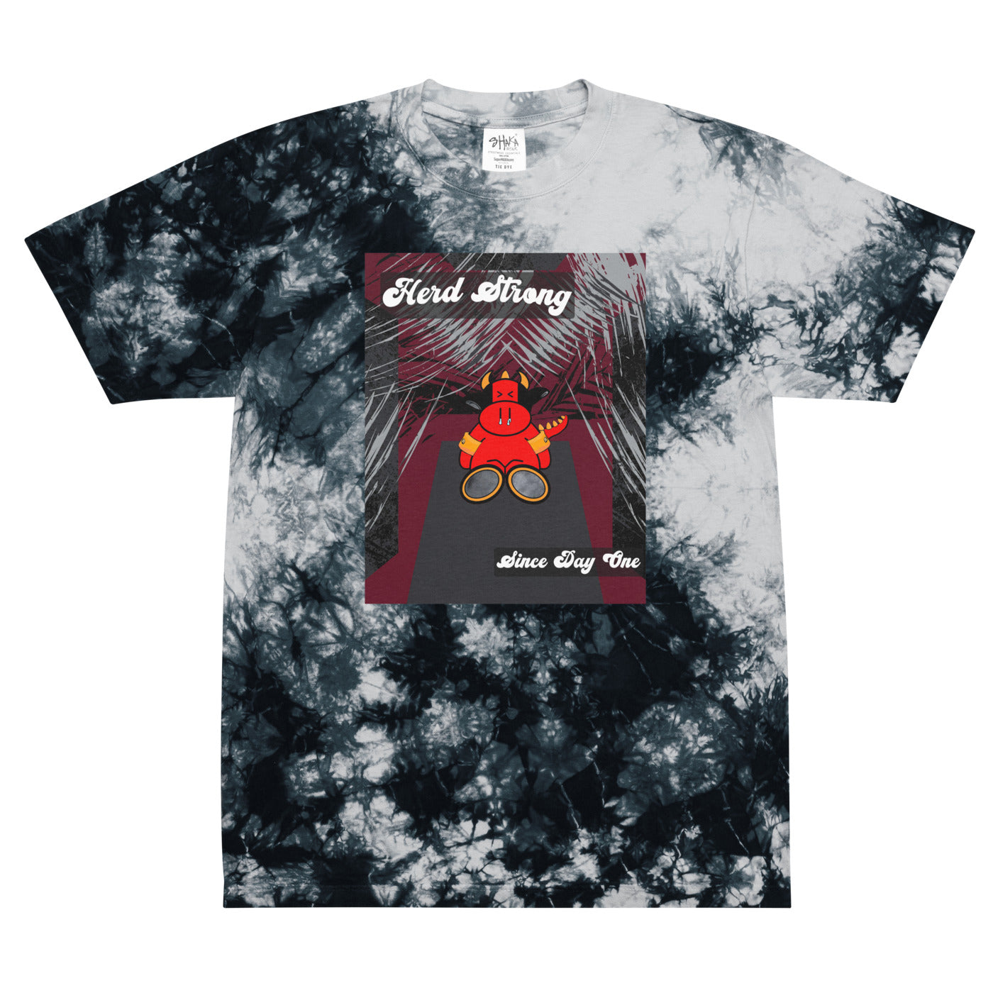 No Bull Left Unisex Oversized Tie-Dye T-Shirt | Shaka Wear SHHTDS