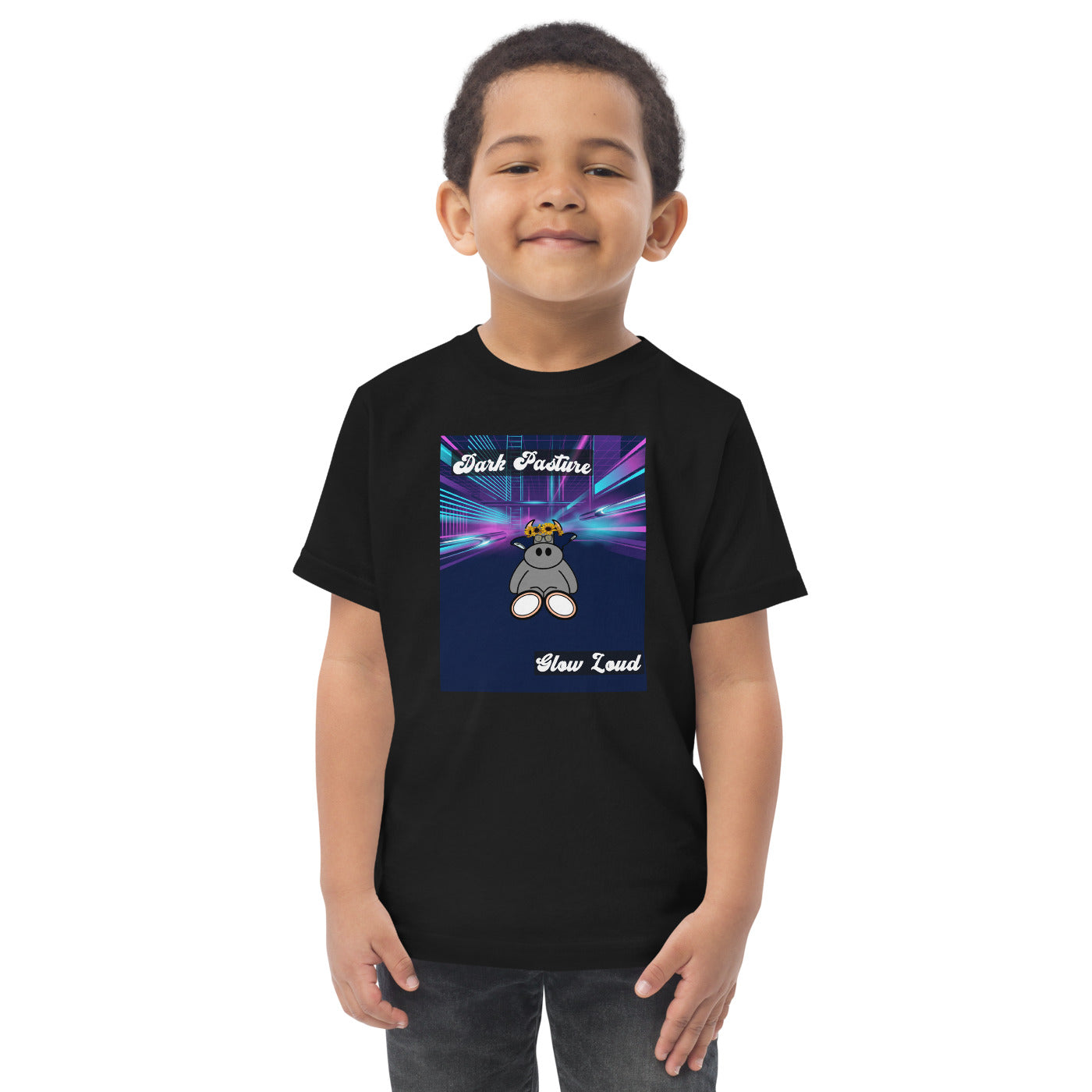 Pocket Cows Toddler Jersey T-Shirt — Design 255