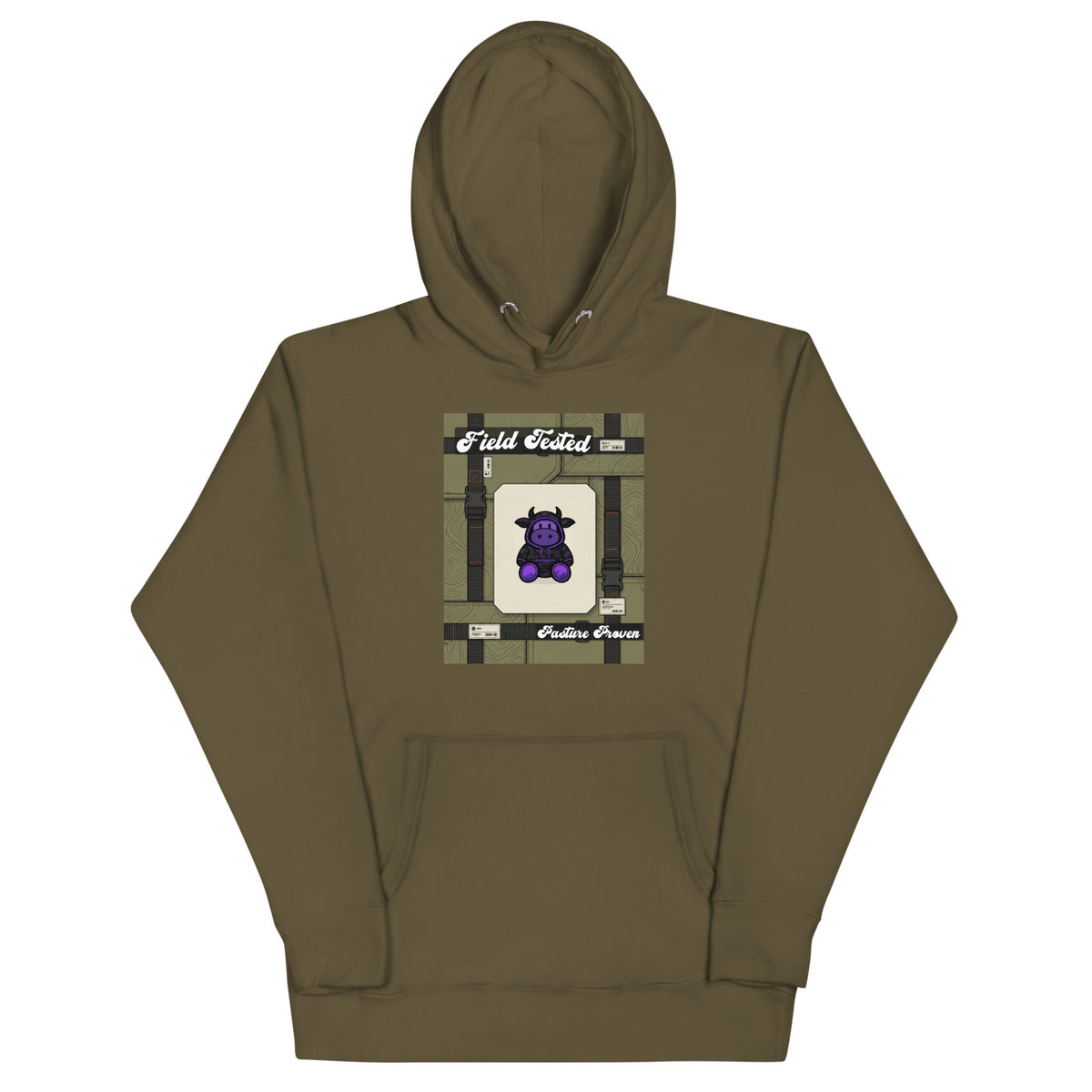 Pocket Cows Hoodie — Built To Roam — Design 02