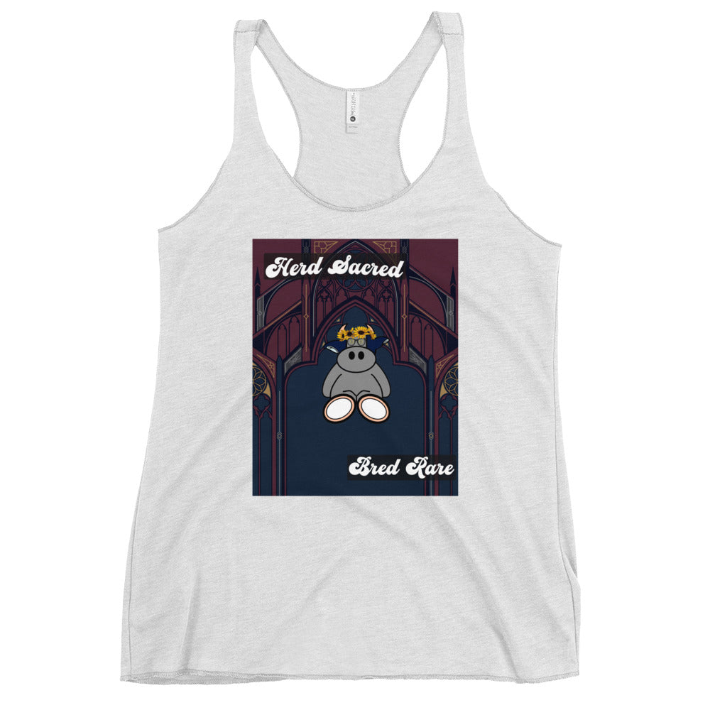 Pocket Cows Women's Racerback Tank Top — Design 271