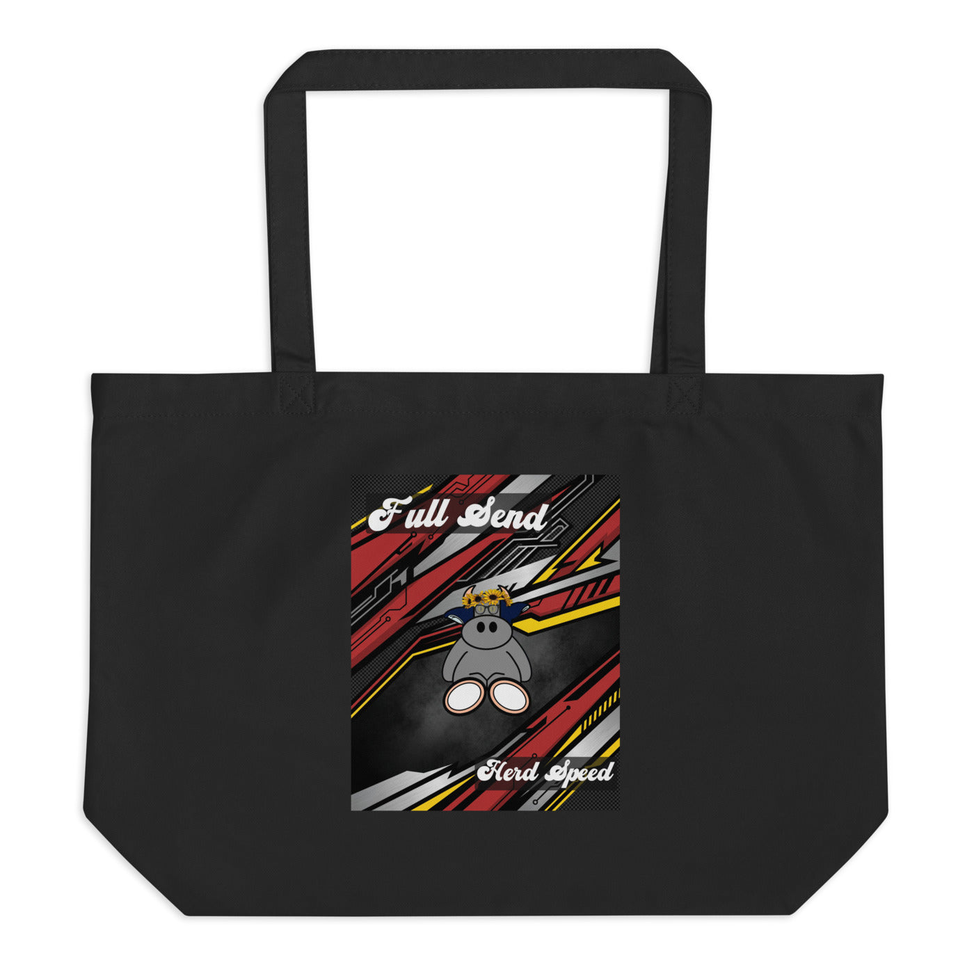 Pocket Cows Large Eco Tote — Design 265