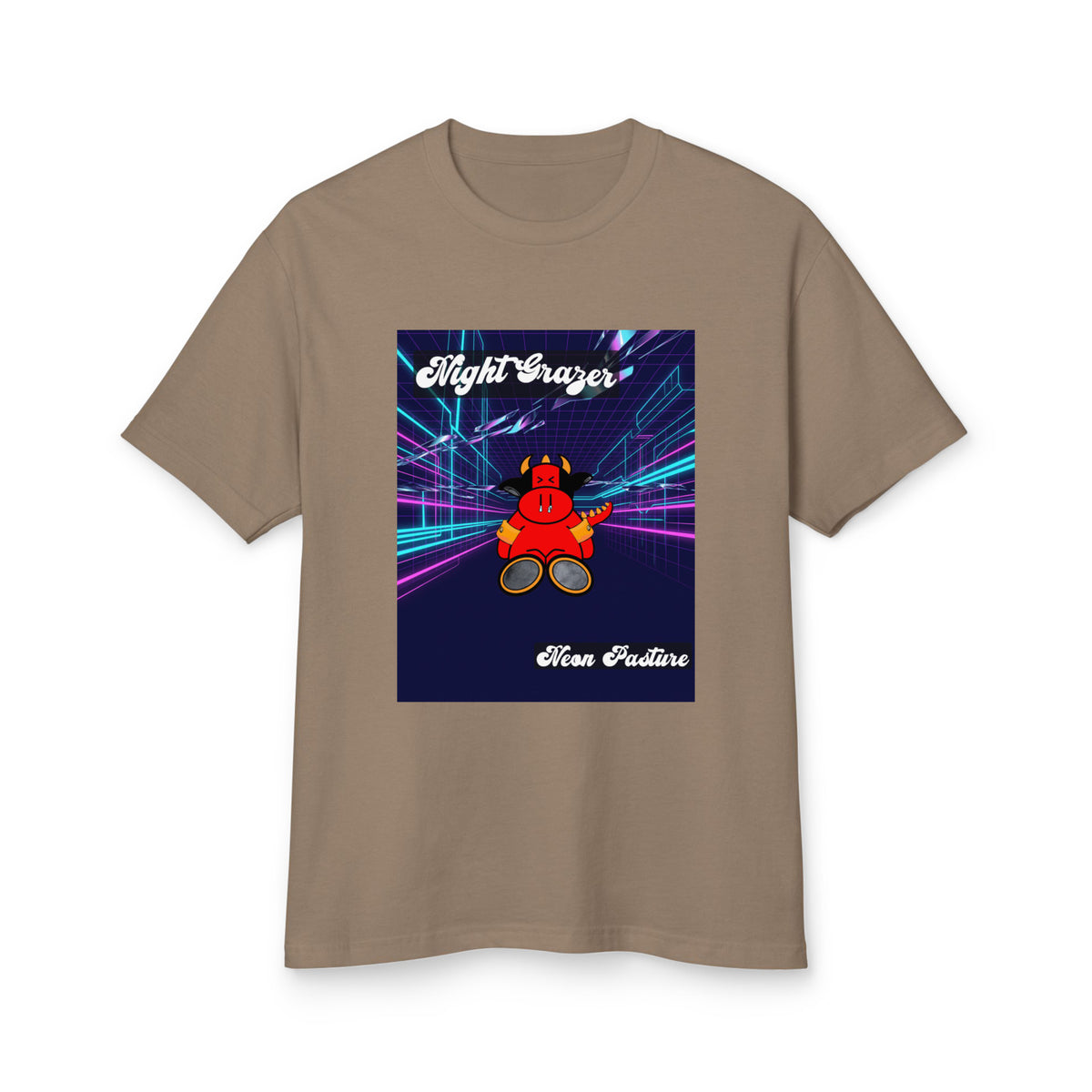 Pocket Cows Unisex Garment-Dyed Heavyweight Cotton Tee — Design 250