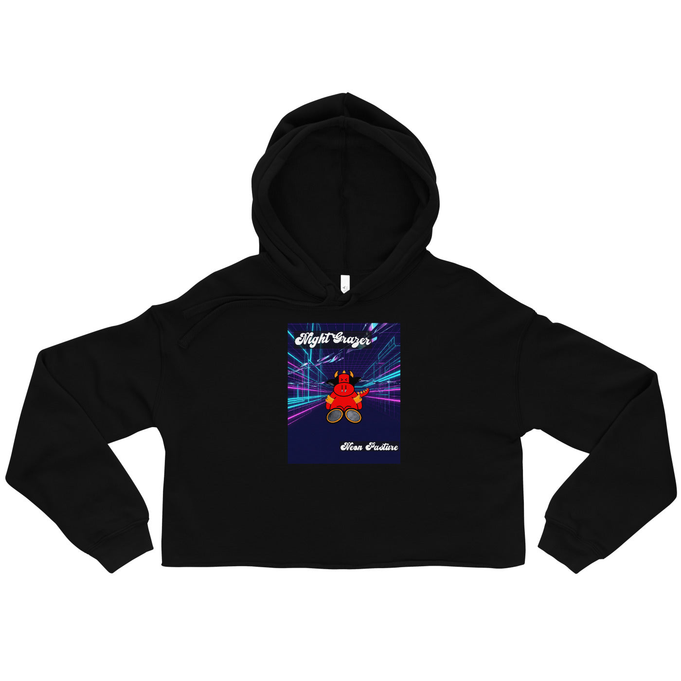 Pocket Cows Women's Cropped Hoodie — Design 250