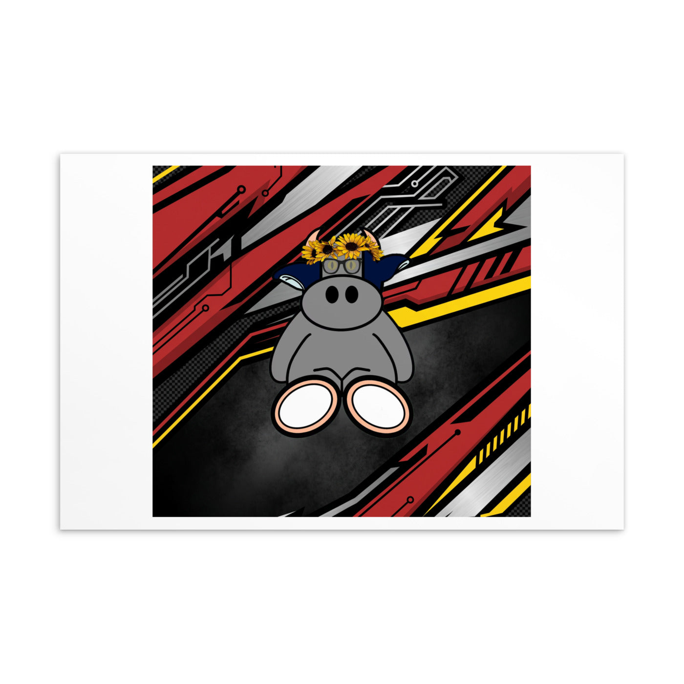 Pocket Cows Standard Postcard — Full Throttle — Design 265