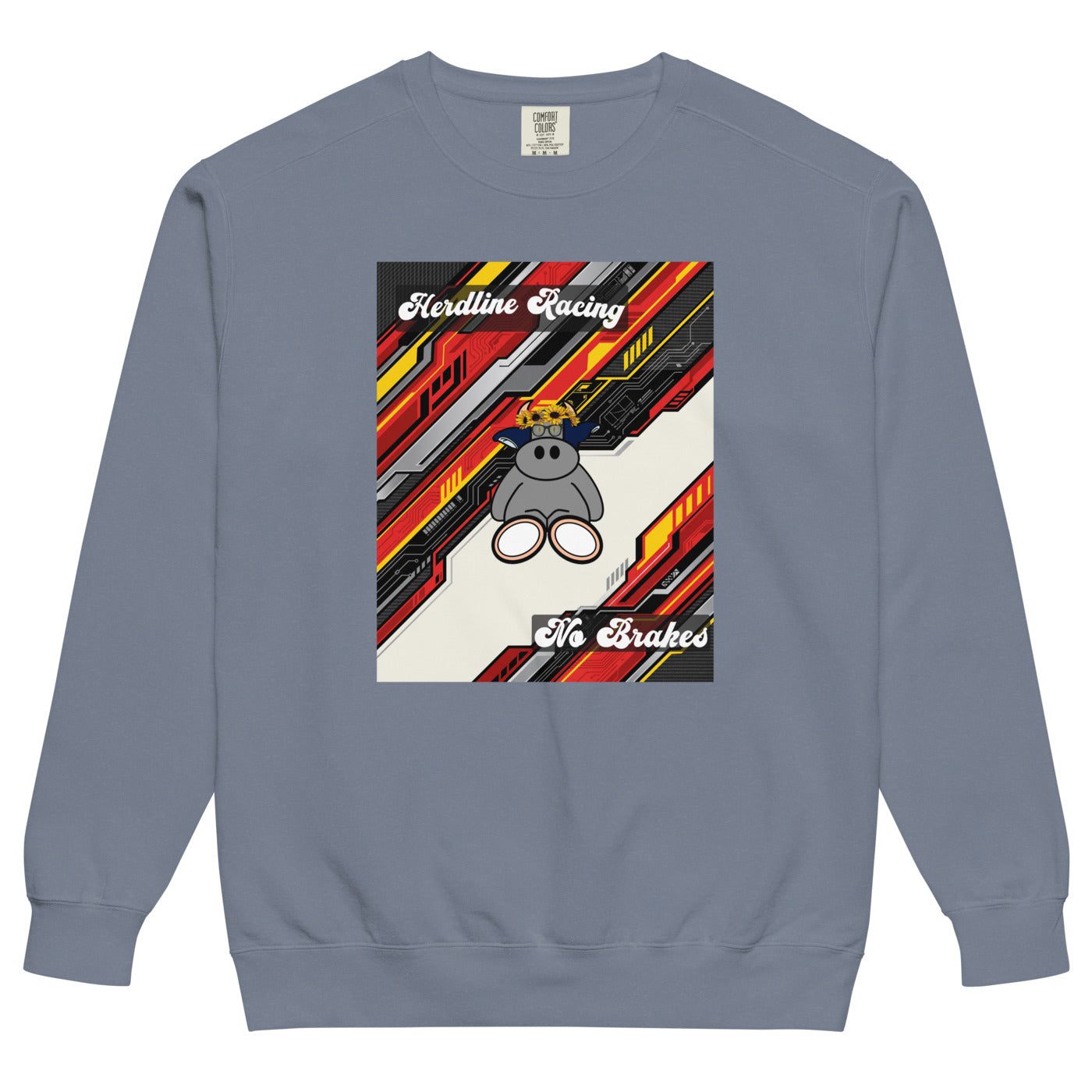 Pocket Cows Unisex Garment-Dyed Sweatshirt — Design 263