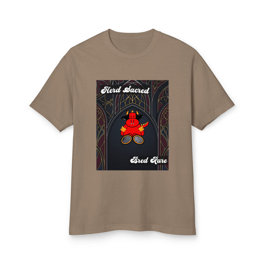 Pocket Cows Unisex Garment-Dyed Heavyweight Cotton Tee — Design 267