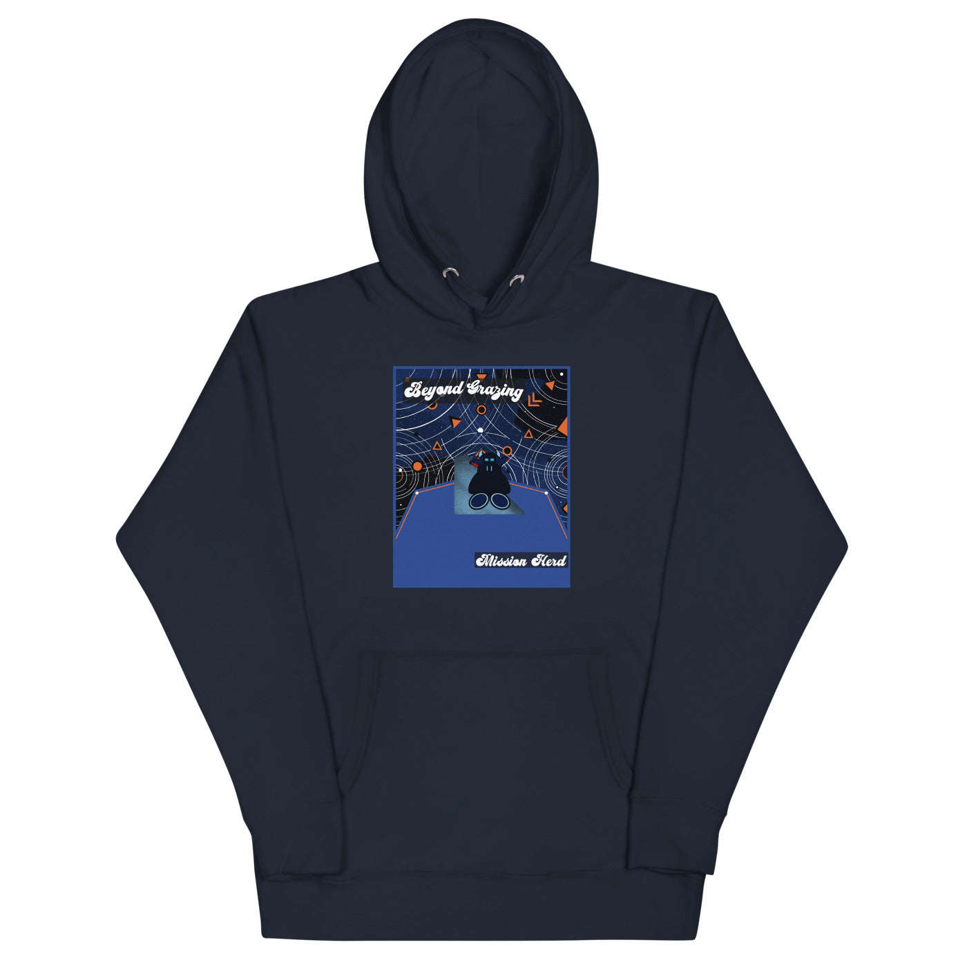 Pocket Cows Hoodie — Orbit The Herd — Design 758