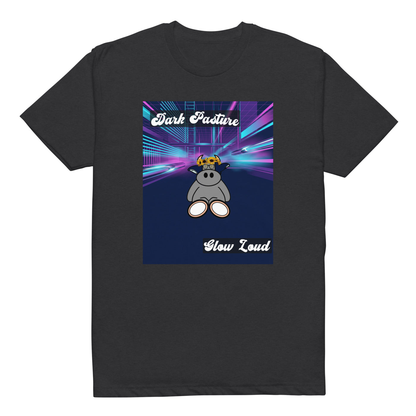 Pocket Cows Unisex CVC T-shirt — Design 255