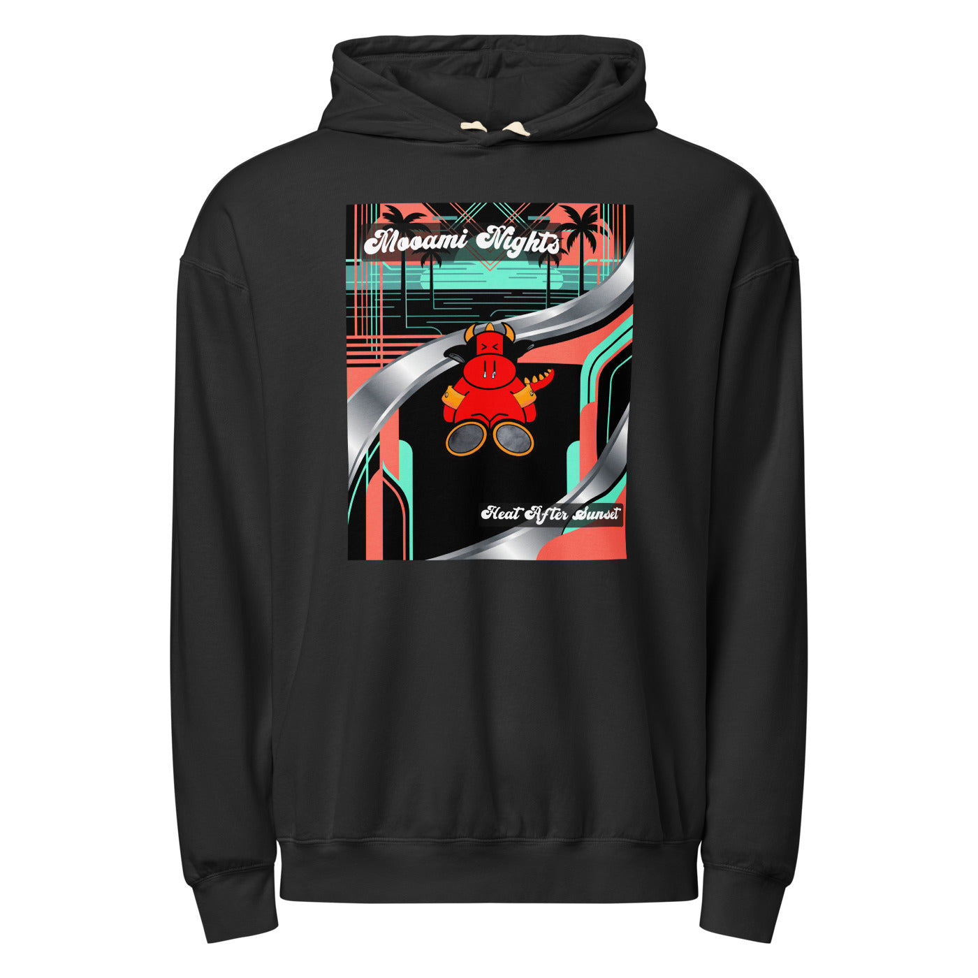 Pocket Cows Unisex Garment-Dyed Lightweight Fleece Hooded Sweatshirt I Comfort Colors — Pasture Vice — Design 272