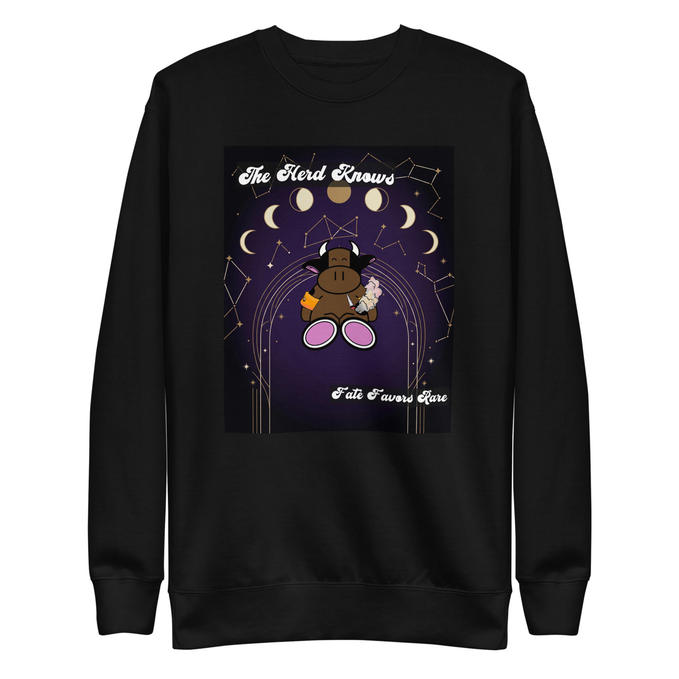 Pocket Cows Crewneck — Written In The Herd — Design 766