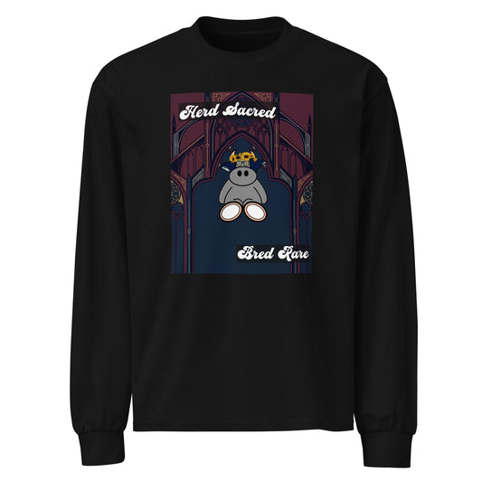 Pocket Cows Unisex Heavyweight Long Sleeve Shirt — Design 271