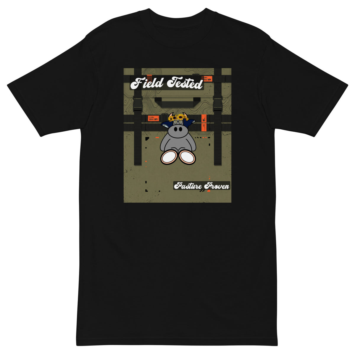 Pocket Cows Heavyweight Tee — Built To Roam — Design 41 — alternate view