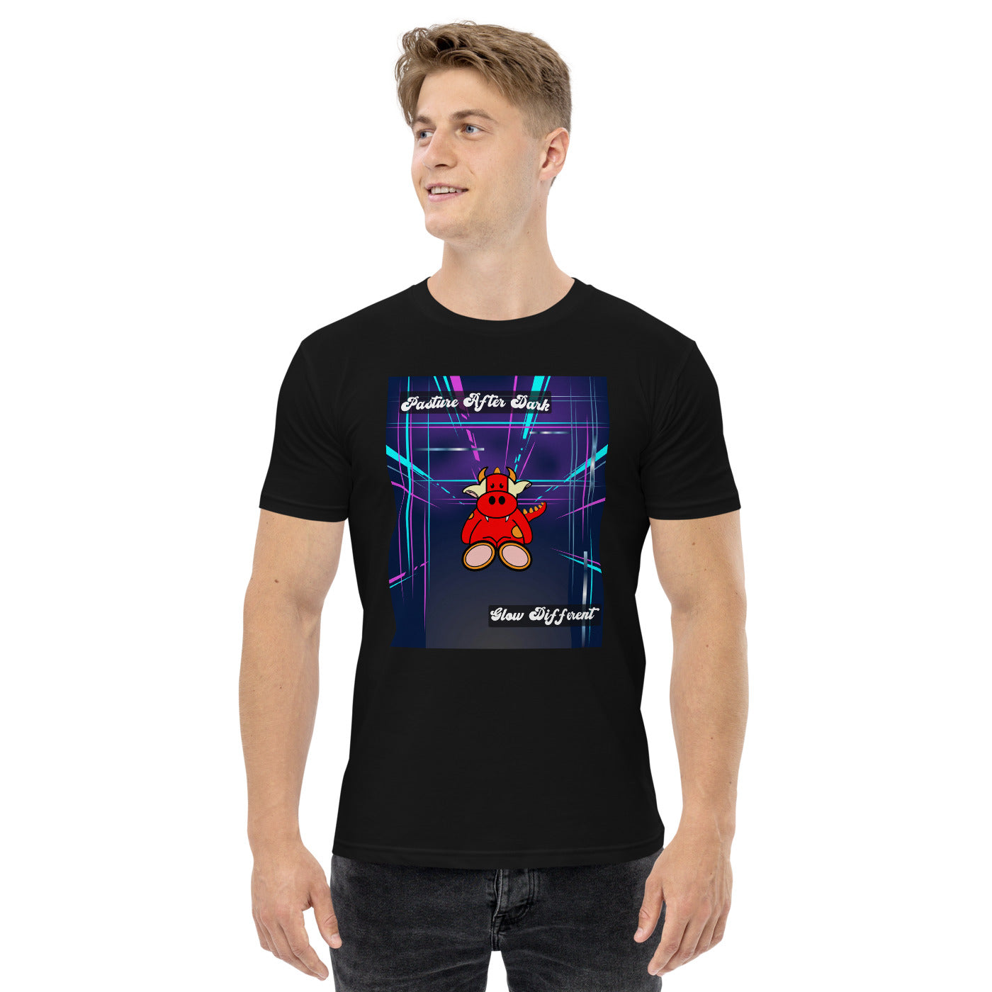 Pocket Cows Men's Staple T-Shirt — Design 273