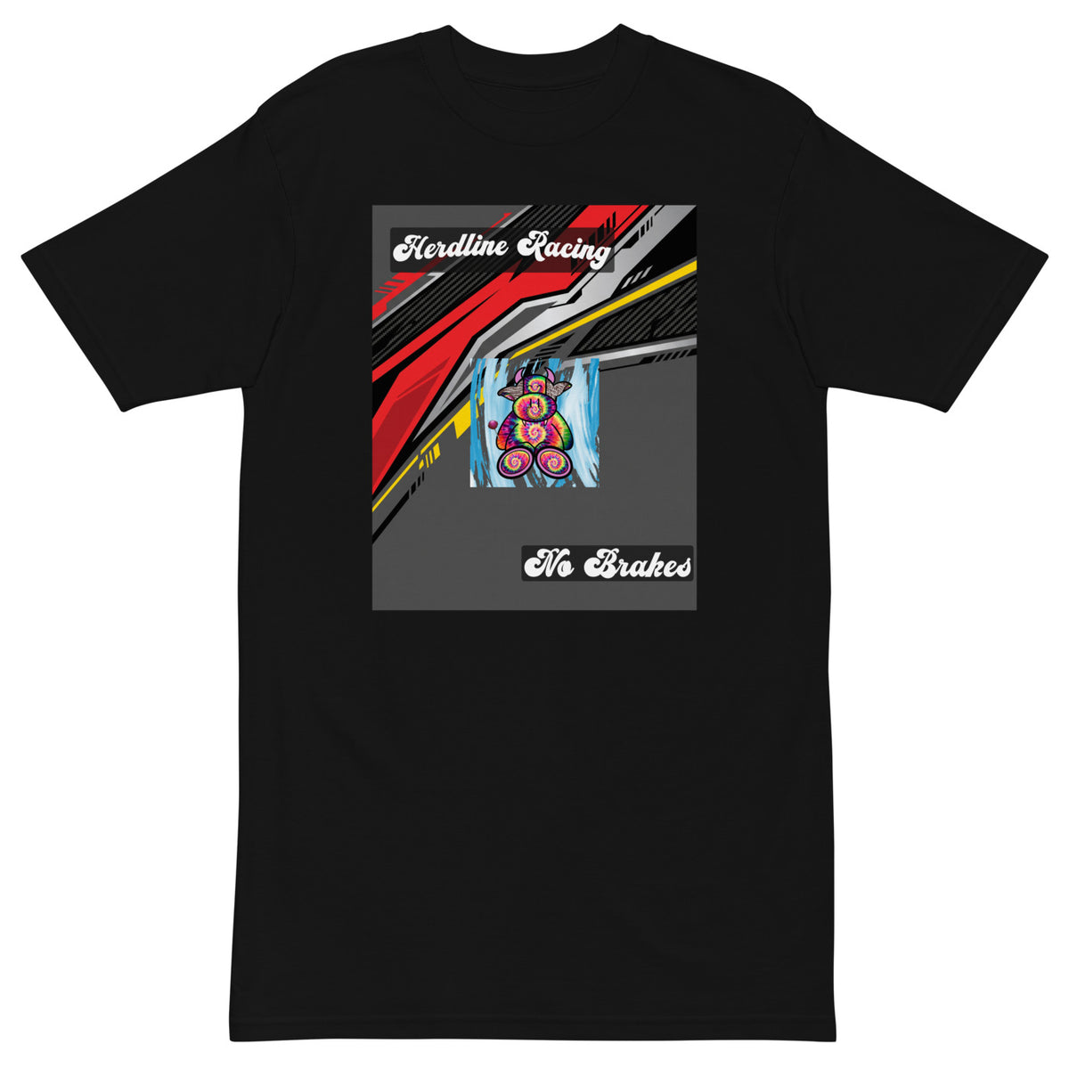 Pocket Cows Heavyweight Tee — Full Throttle — Design 153 — alternate view