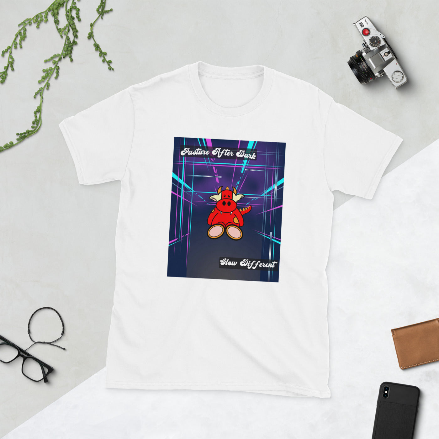 Pocket Cows Unisex Softstyle T-Shirt — Design 273