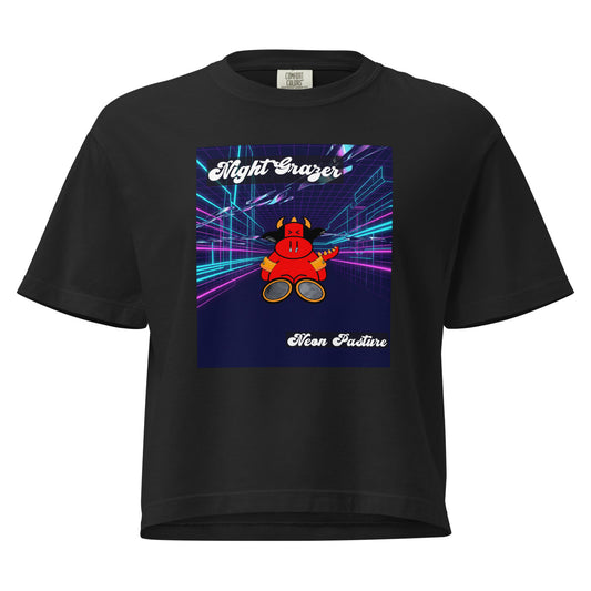 Pocket Cows Women's Heavyweight Boxy T-Shirt — Design 250